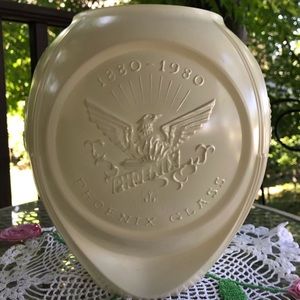 Phoenix Glass 1880-1980 Anniversary vase.